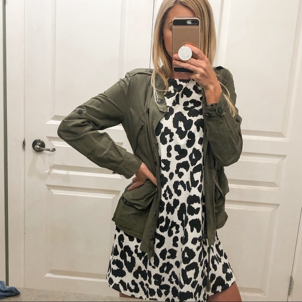 Zara Green Military Jacket